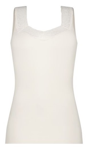 Secrets Dames Singlet Met Kant Off White